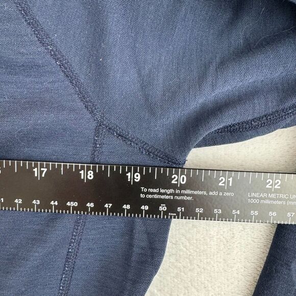 Smartwool Shirt Mens Medium Blue Base Layer MerinoMax Half-Zip Stretch Pocket - Picture 14 of 14